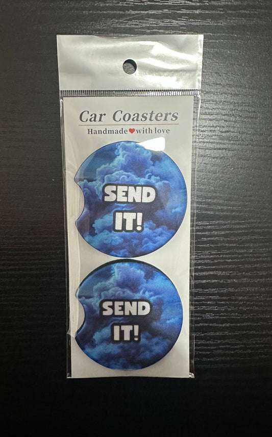 Send it! Car coasters